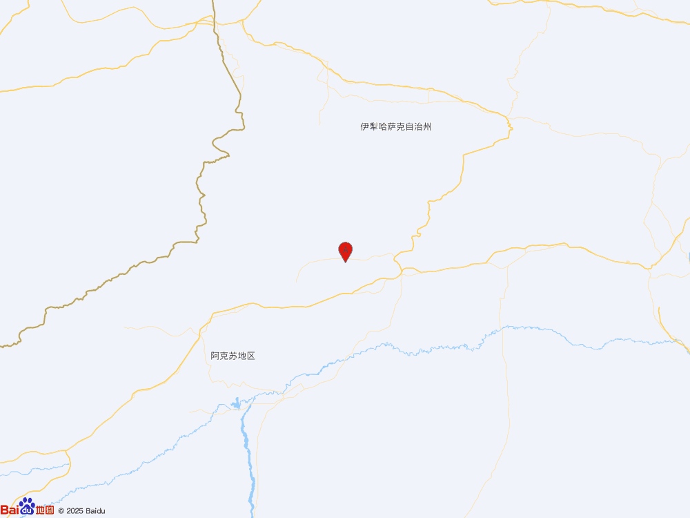 新疆阿克苏地区拜城县发生3.6级地震